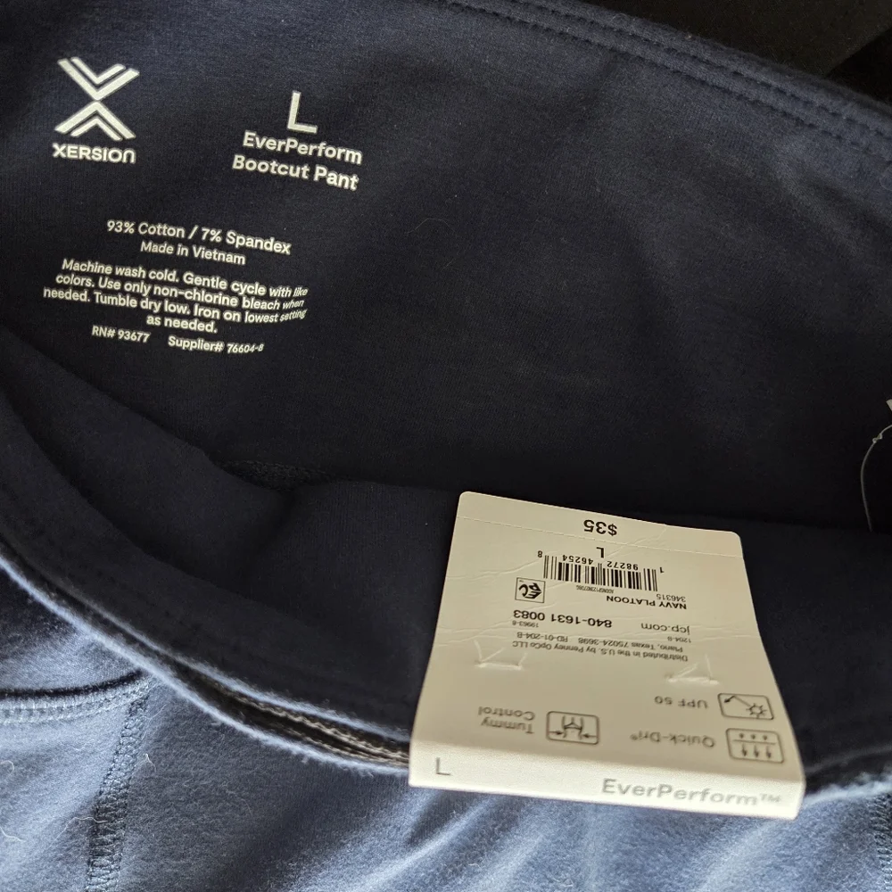 NWT Xersion high rise large bootcut pants leggings stretchy - Picture 4 of 5